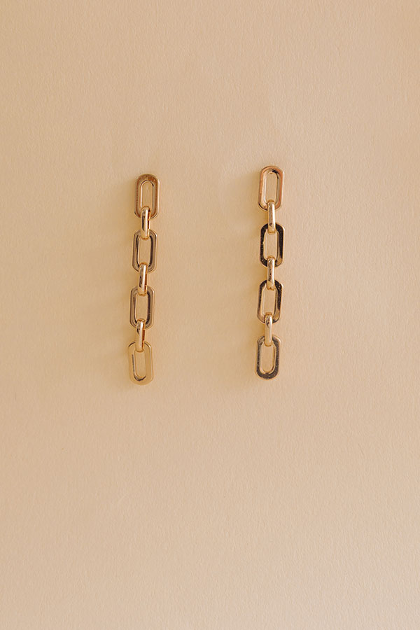 Stay Connected Link Earrings Image - 3