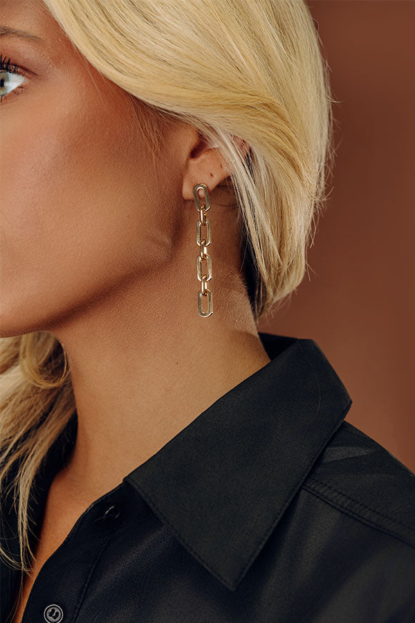 Stay Connected Link Earrings Image - 1