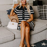 Polo and Prosecco Stripe Mini Dress Image - 1