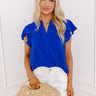 Pop Of Color Shift Top in Royal Blue Image - 1