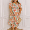 Sunny Sangria Floral Midi Dress in Mint Curves Image - 1