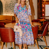 Tropical Bloom Midi in Dusty Purple Image - 1