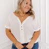 Coastal Breeze Shift Top in White Curves Image - 1