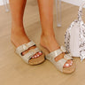 The Havana Metallic Wedge in Gold Image - 1