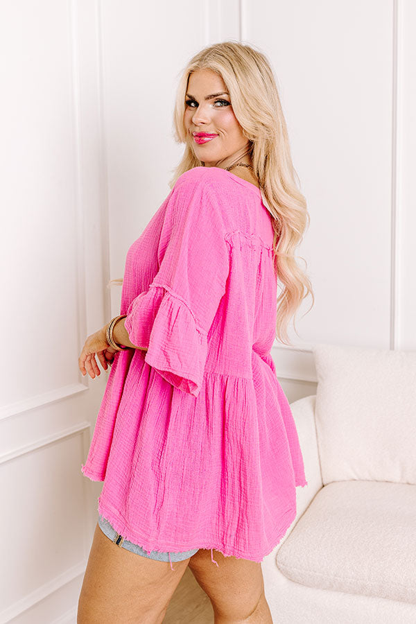 Serene Sip Style Shift Top Curves Image - 3