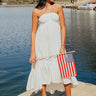 Lakeside Party Halter Midi in White Image - 1