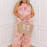 Gala Glam Watercolor Jumpsuit in Pink Curves Image - 1