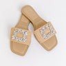 The Natalie Raffia Woven Sandal in Natural Image - 1