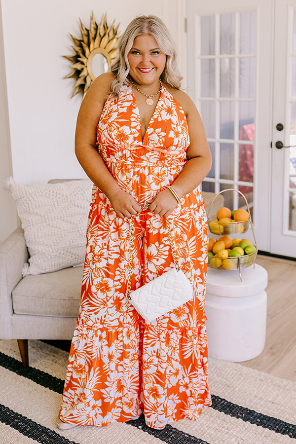 Honolulu Vacay Floral Jumpsuit Curves Image - 5