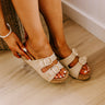 The Havana Raffia Woven Wedge in Natural Image - 1
