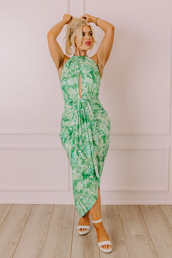 Margaritas and Chit Chat Midi in Green Curves Image - 1
