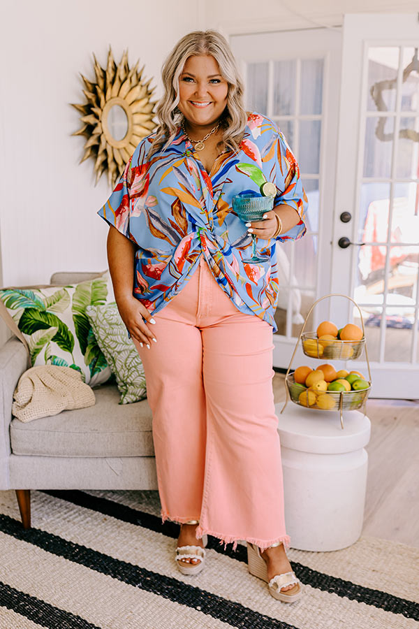 Mai Tais and Tikis Satin Top Curves Image - 2