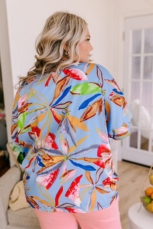 Mai Tais and Tikis Satin Top Curves Image - 3