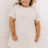 Sunday Mornings Eyelet Shift Dress in Cream Curves Image - 1