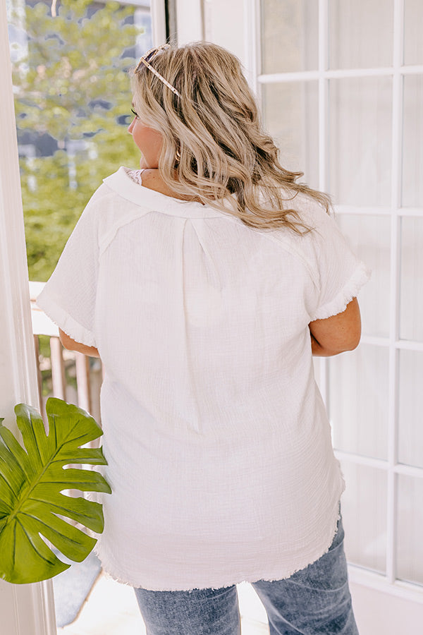 Seaside Smiles Button Up in White Image - 5