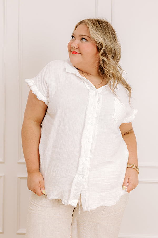 Seaside Smiles Button Up in White Image - 1