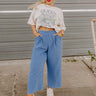 Sandy Coast High Waist Pants in Blue Curves Image - 1