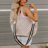 Trendy Go To Metallic Puffer Tote in Taupe Image - 1