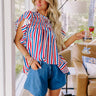 Smiles and Stripes Shift Top Image - 1