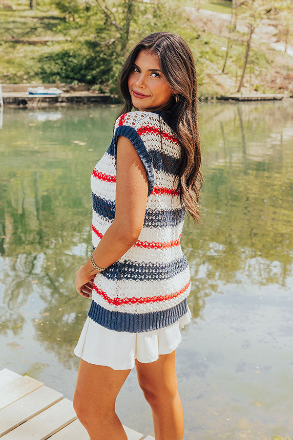 Lake Days Knit Stripe Top Image - 5