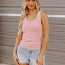 Summer Basic Ribbed Reversible Tank in Pink Image - 1