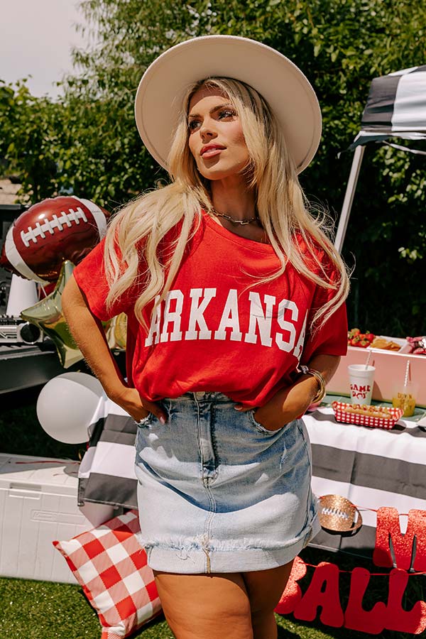 Arkansas Graphic Tee Curves Image - 1