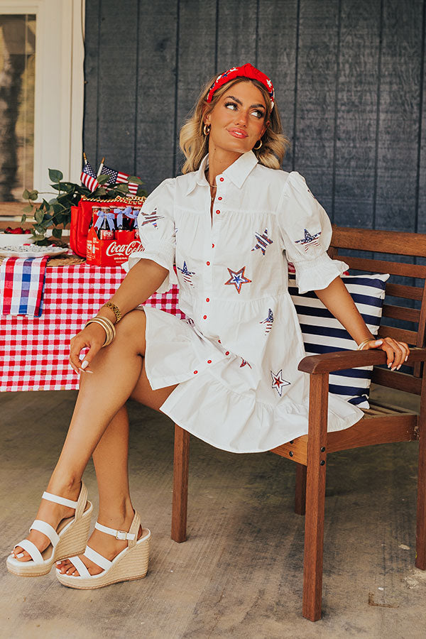 Star Spangled Spritzers Sequin Mini Dress