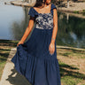 Picnic At The Park Embroidered Maxi Dress Image - 1