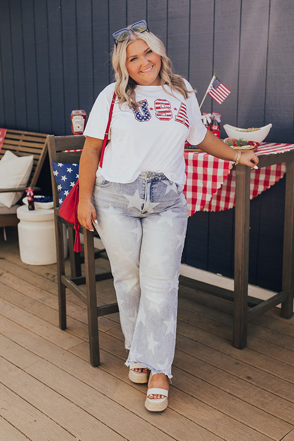 Risen Chasing Stars High Waist Straight Leg Jean Curves Image - 1