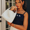 Glamour Girl Faux Leather Woven Purse Image - 1