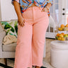 Risen Iris Midrise Wide Leg Jean in Pink Curves Image - 1