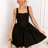 Stay Flirty Corset Mini Dress in Black Image - 1