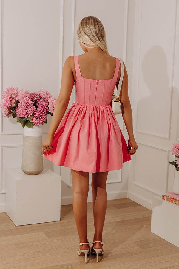 Stay Flirty Corset Mini Dress in Bubblegum Pink Image - 4