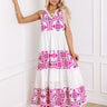 Patio Brunch Eyelet Tiered Midi Image - 1