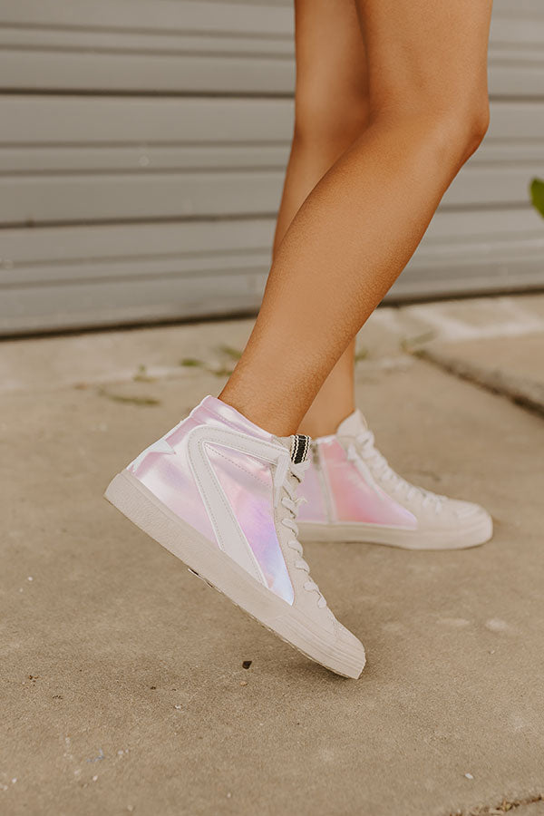 The Daphne Vintage Metallic Sneaker Image - 1