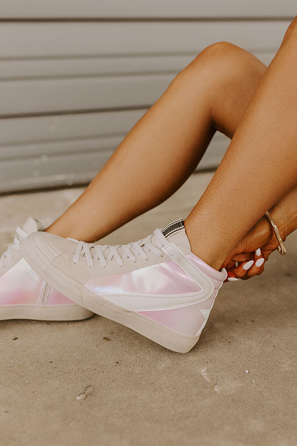 The Daphne Vintage Metallic Sneaker Image - 3