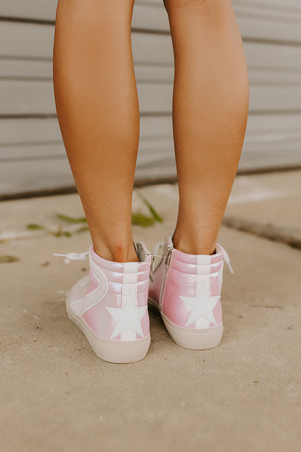 The Daphne Vintage Metallic Sneaker Image - 4