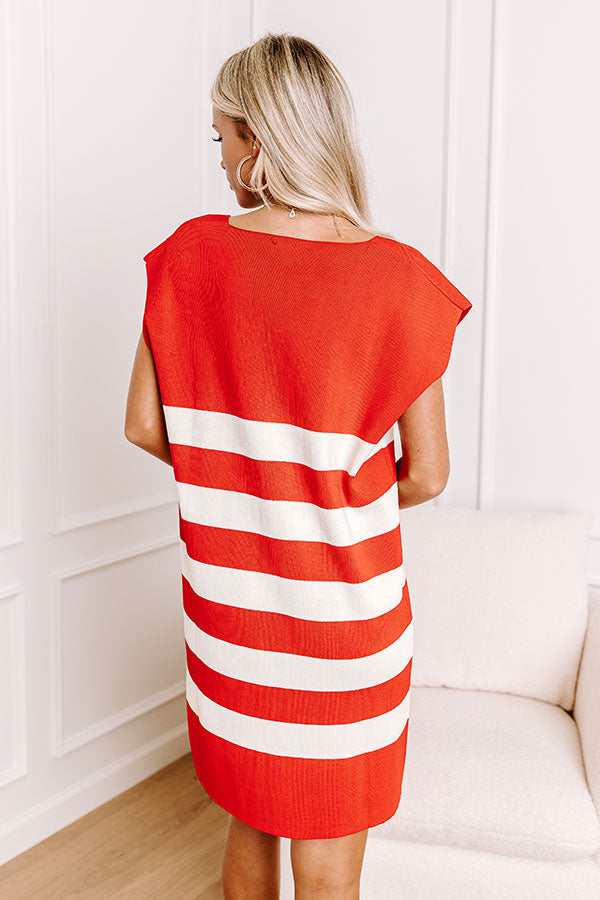 Country Club Ready Knit Dress in Red Image - 5