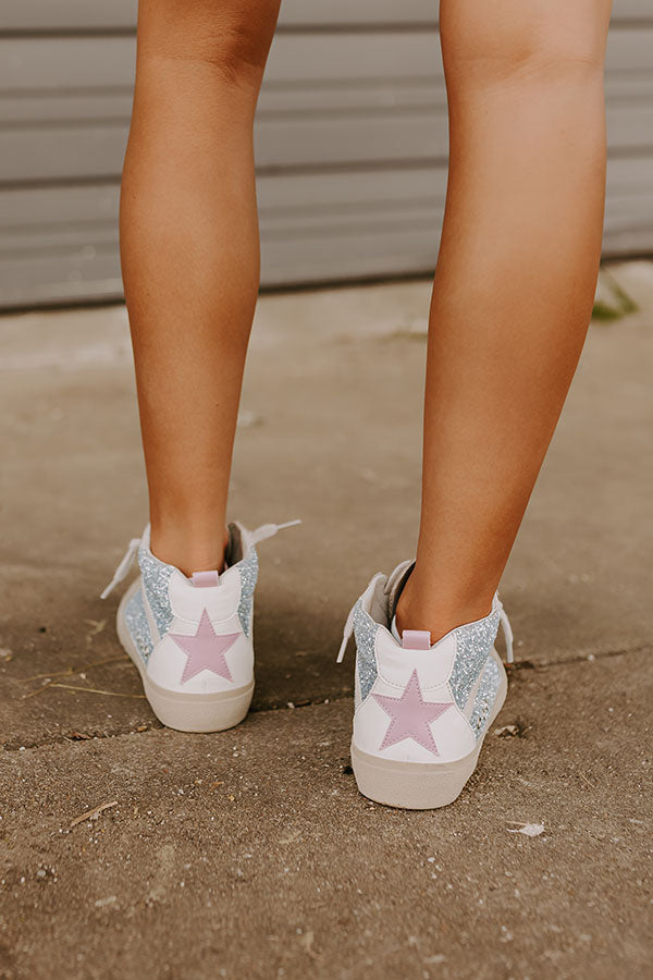 The Hazel Vintage Glitter Sneaker Image - 2