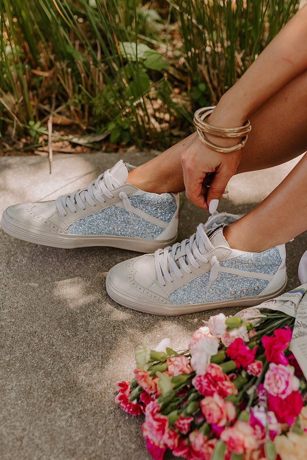 The Hazel Vintage Glitter Sneaker Image - 4