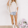 Poised Romance Embellished Top In French Vanilla Image - 1