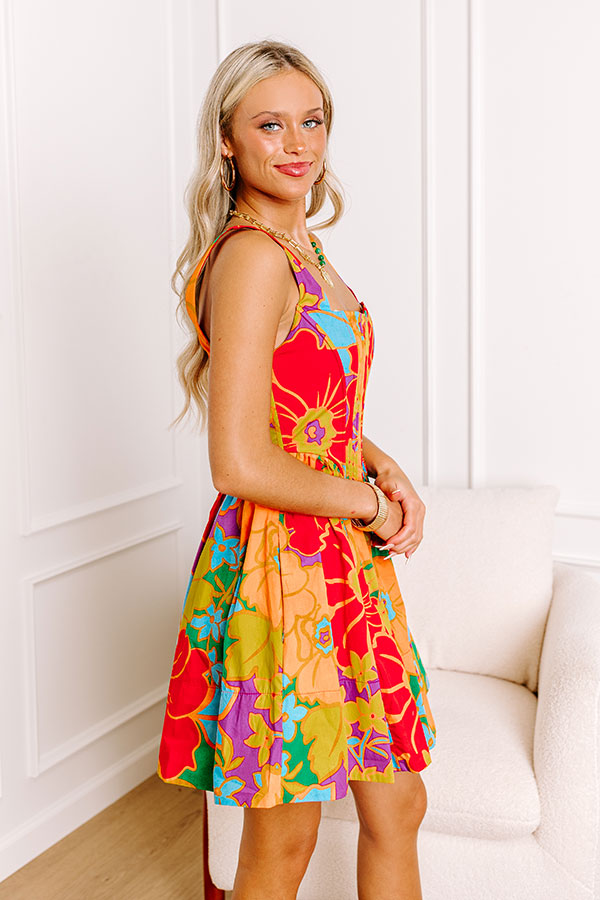 Sippin' Mai Tais Corset Mini Dress Image - 3