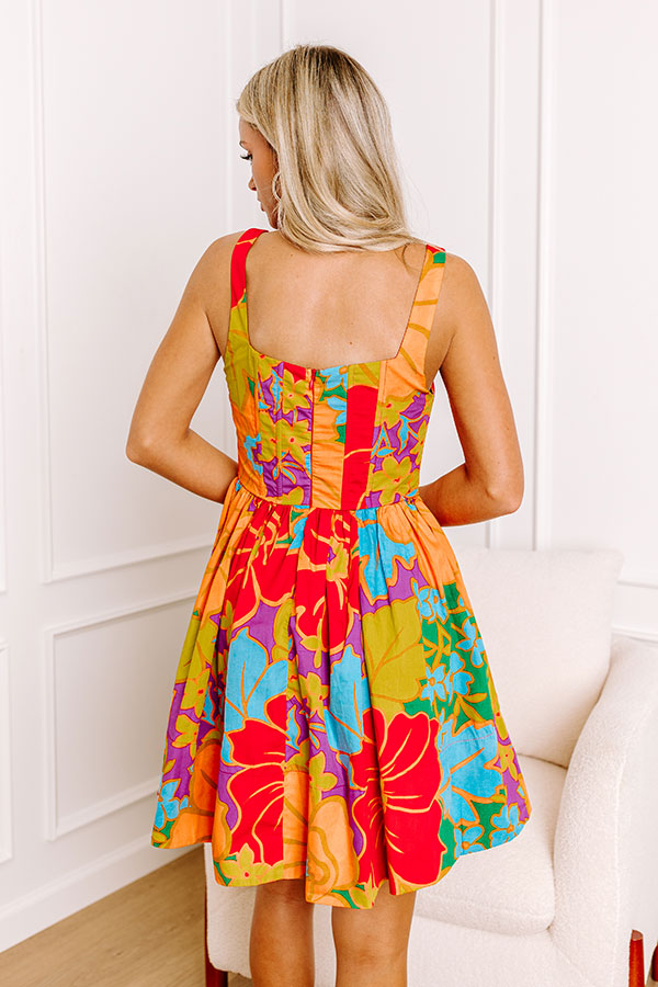Sippin' Mai Tais Corset Mini Dress Image - 4