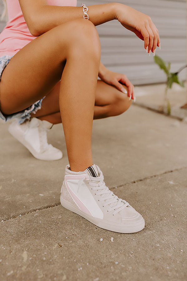 The Daphne Vintage Glitter Sneaker Image - 4