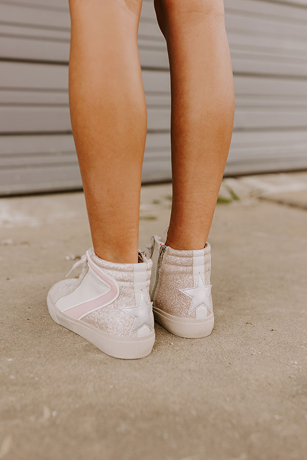 The Daphne Vintage Glitter Sneaker Image - 5