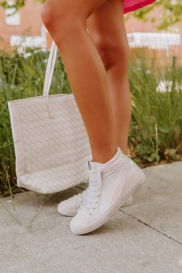 The Daphne Vintage Glitter Sneaker Image - 2