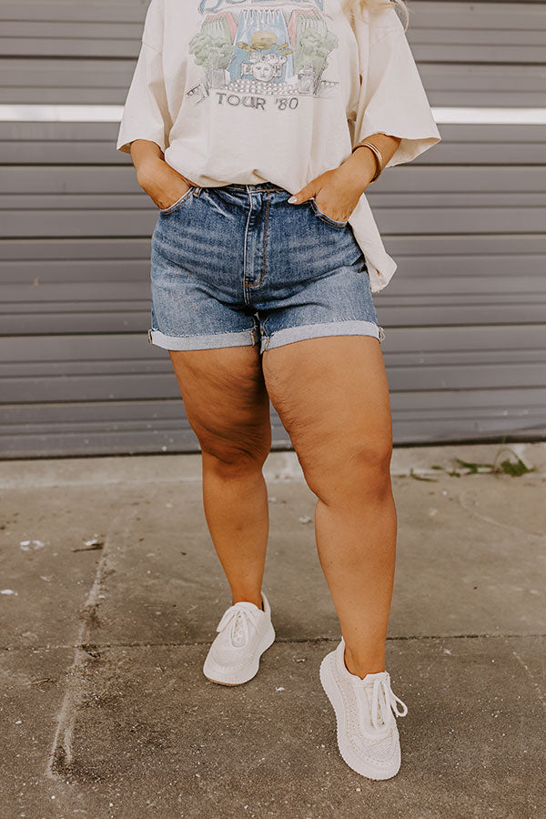 Risen Hadley High Waist Shorts Curves Image - 1
