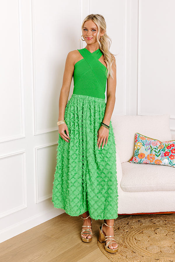 Luxe Lifestyle Midi in Kelly Green Image - 3