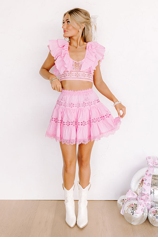 Charming Smile Crochet Mini Skirt Image - 1