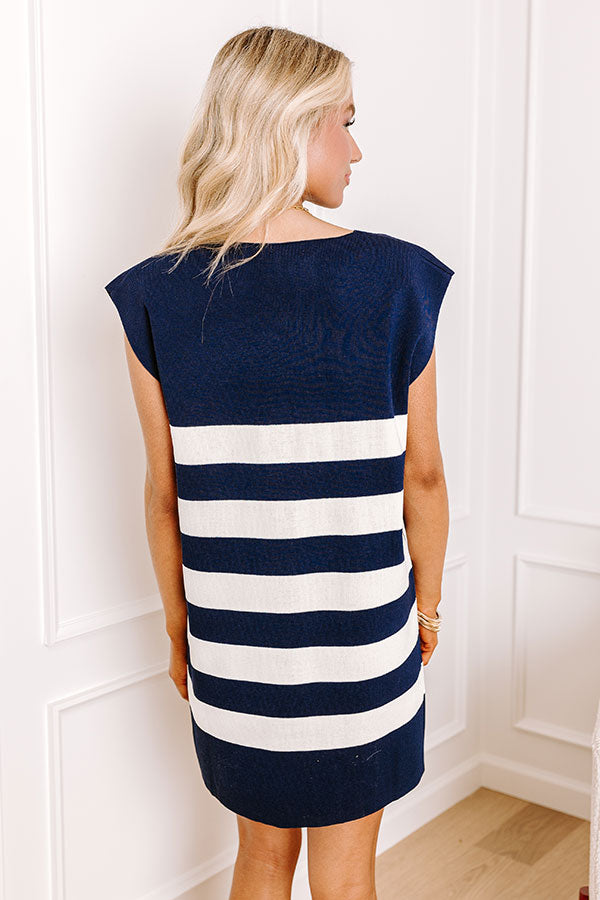 Country Club Ready Knit Dress in Navy Image - 4